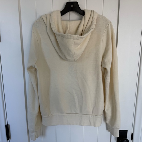 AVIATOR NATION 5 Stripe HOODIE, Ivory w Grey Stripes, SMALL - Picture 8 of 8